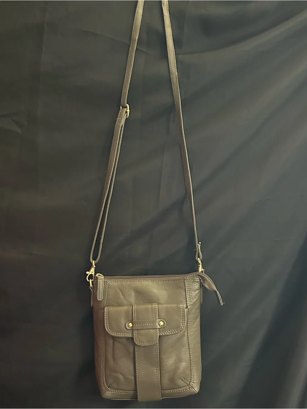 Great American Leatherworks Cowhide Leather Crossbody Bag